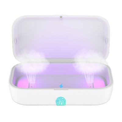 Portable Ultraviolet Disinfection Mobile Phone Sanitizer UV Light Sterilizer Box with 10W Fast Wireless Charger